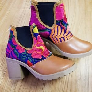 handmade leather boots brought from Mexico